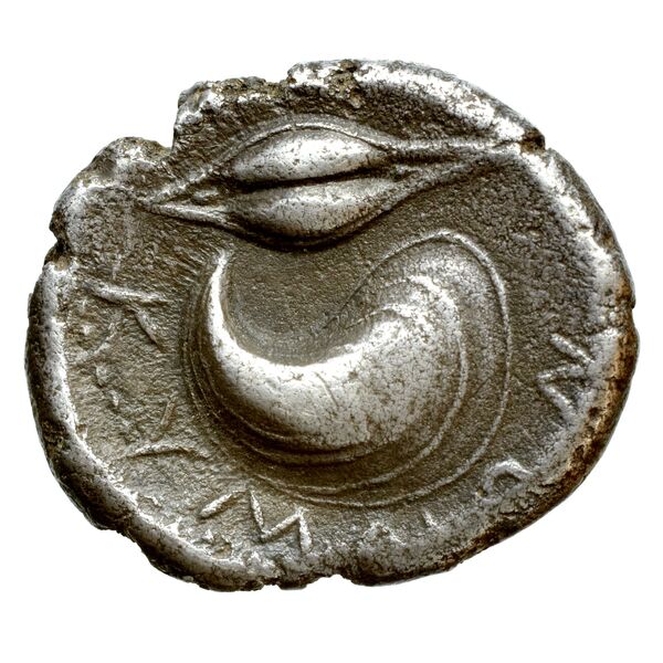 Cumae Historia Numorum Italy 532, реверс, bnf-iris