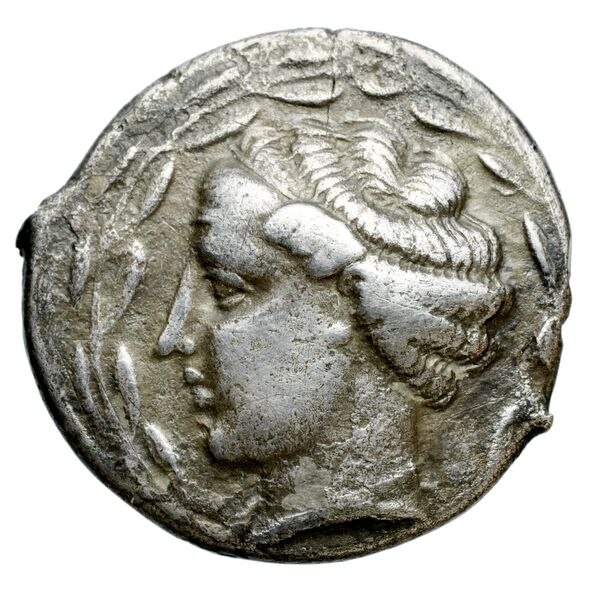Terina Historia Numorum Italy 2574-2580, аверс, bnf-iris