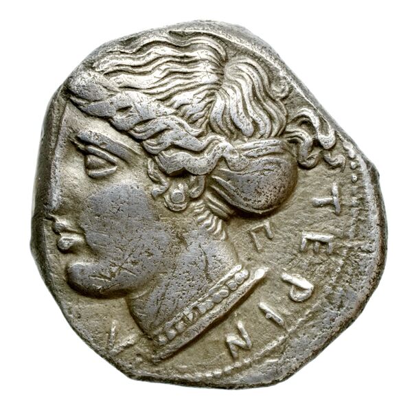 Terina Historia Numorum Italy 2596-2622, аверс, bnf-iris