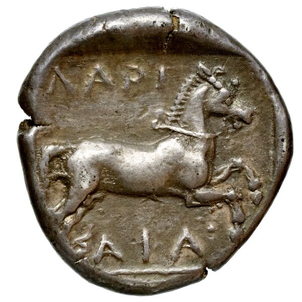 Larissa, Thessaly Herrmann 1925 III, A-L, drachm, реверс, bnf-iris