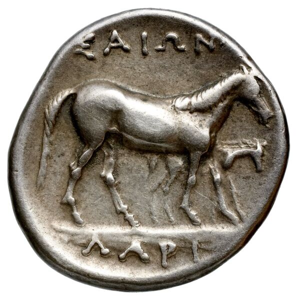 Larissa, Thessaly Herrmann 1925 VII.a-c, i-q, реверс, bnf-iris