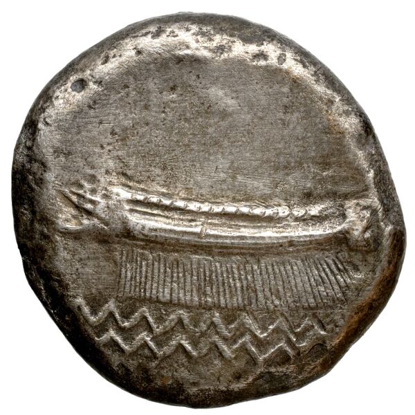 Baalshillem II, King of Sidon Sidon Elayi 2004 IV.1.1.1-2, obverse, bnf-iris