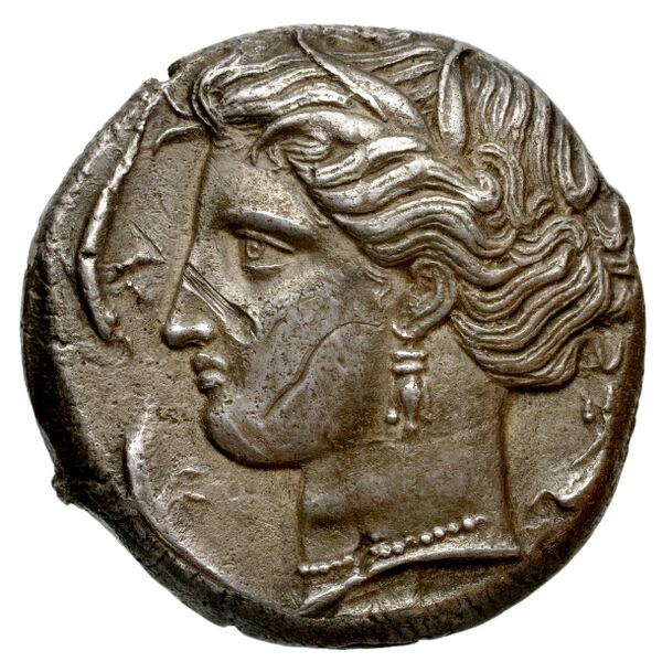 Carthaginian Empire Carthage Jenkins 1977 Carthage series 3, аверс, bnf-iris