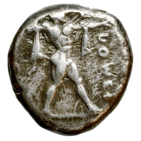 Poseidonia Historia Numorum Italy 1114, аверс, bnf-iris