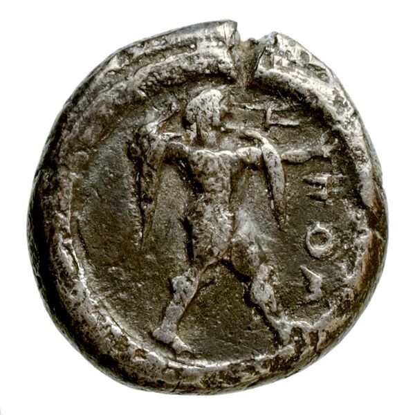 Poseidonia Historia Numorum Italy 1119, аверс, bnf-iris