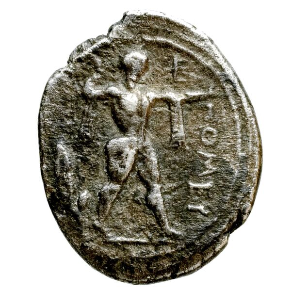Poseidonia Historia Numorum Italy 1119, аверс, bnf-iris