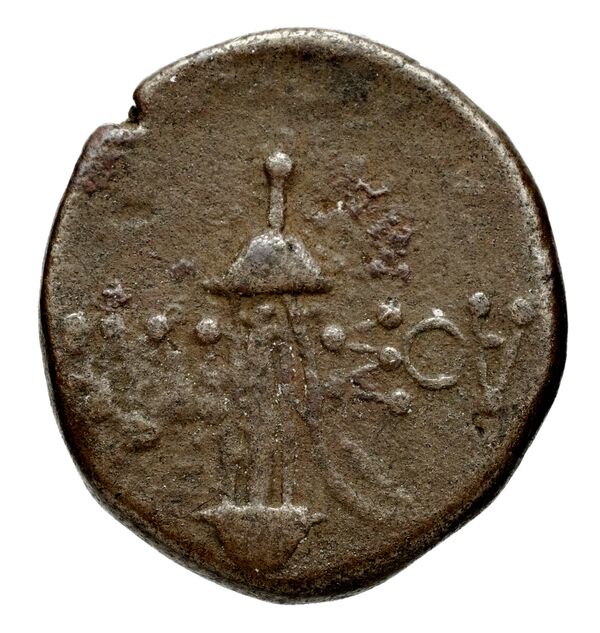 reverse Uxentum Historia Numorum Italy 1103