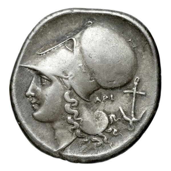 reverse Stageira Cahn 1973 Period 2, didrachms