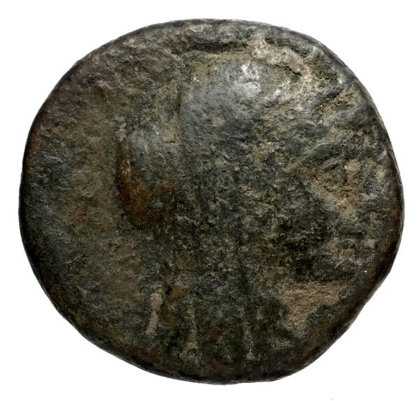 Lebedus Kinns 1980 Period II, AE 7, obverse, bnf-iris