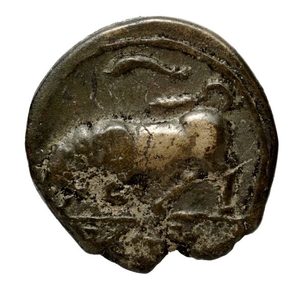 Brettii Bruttium Historia Numorum Italy 1987, реверс, bnf-iris