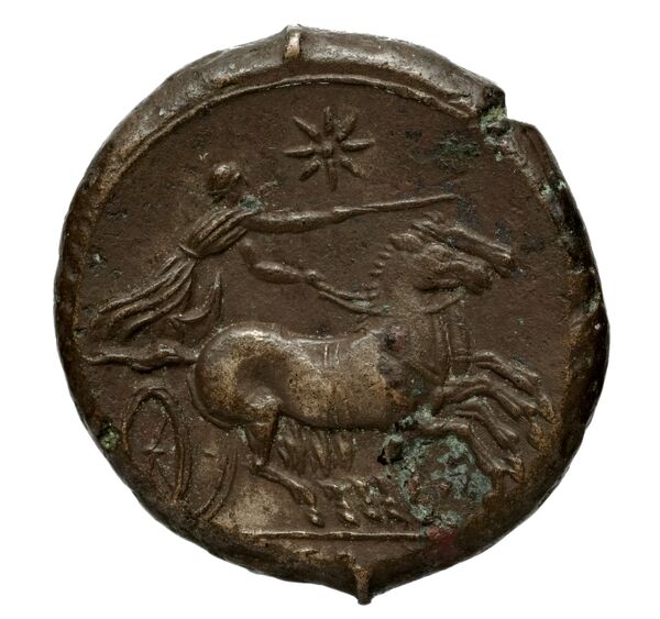 Hicetas Syracuse Puglisi 2009 328, реверс, bnf-iris