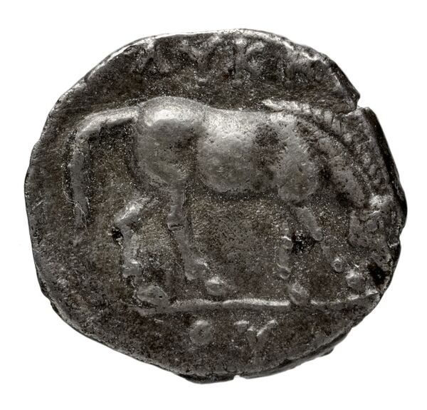 реверс Lycceius of Paeonia Damastium Babelon 1932 1258-1259