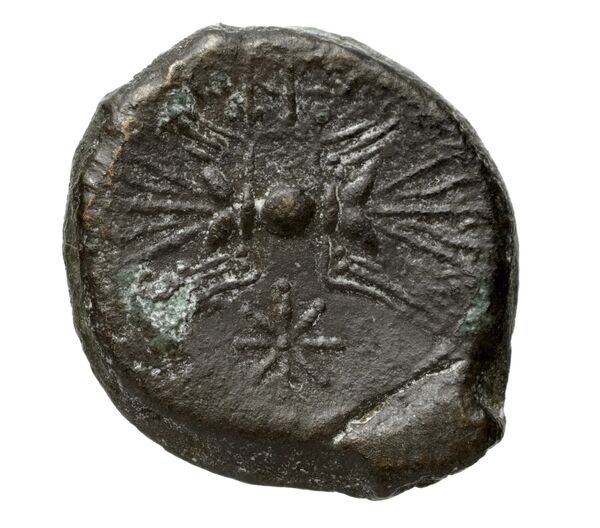 Locri Epizephyrii Historia Numorum Italy 2362-2370, реверс, bnf-iris
