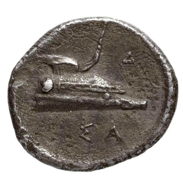 Samos Barron 1966 Class X diobols, реверс, bnf-iris