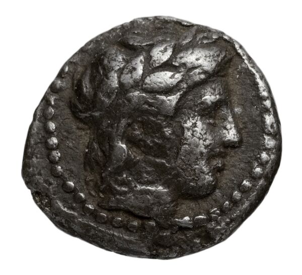 Chalcidian League Olynthus Robinson /Clement 1938 Group A-M, tetradrachms and tetrobols, аверс, bnf-iris