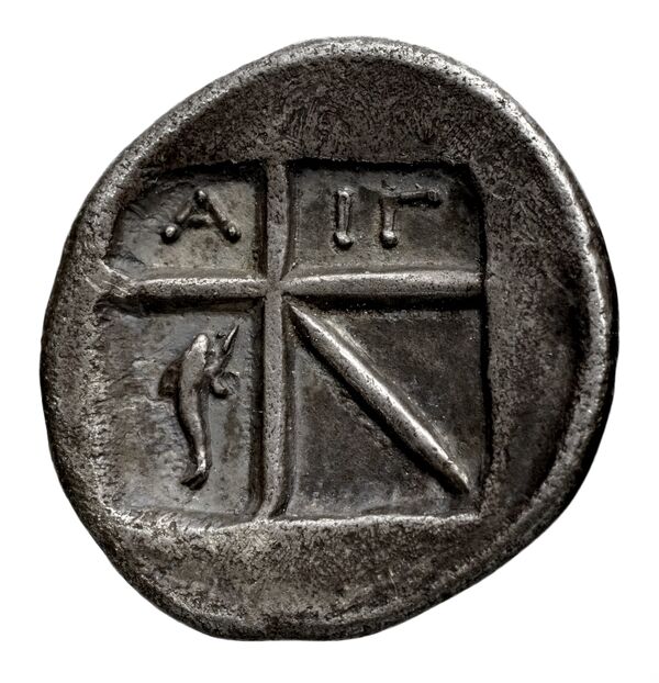 Aegina BMC Aegina pl. XXV, 3-7, реверс, bnf-iris