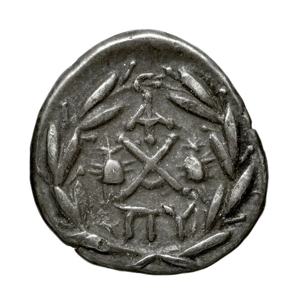 Achaean League Lacedaemon Benner 2008 Sparta 6-16, реверс, bnf-iris