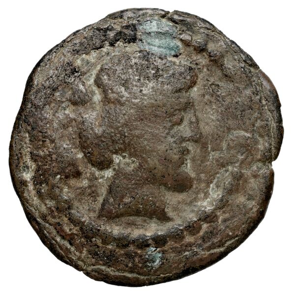 Orabazes II of Characene Charax Spasinou BMC Characene pl. 47, 1-2, аверс, bnf-iris