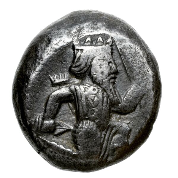 Sardis Carradice 1987 Type IV late siglos, аверс, bnf-iris