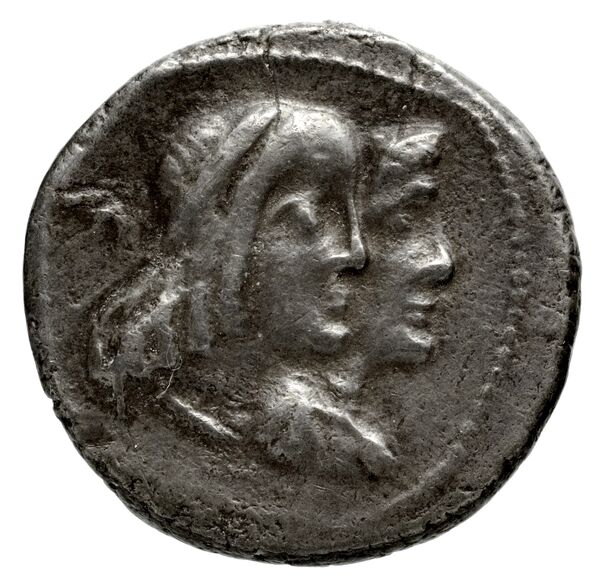 Obodas II of Nabataea Petra Barkay 2019 44-6, 50, 52, 54, 58, 60, 62, 64-6, аверс, bnf-iris