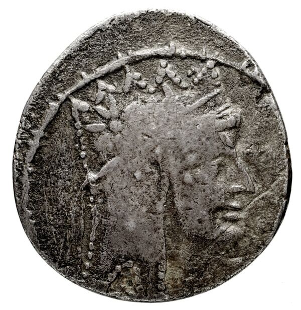 Tigranes the Younger of Sophene Damascus Kovacs 2016 134-6, аверс, bnf-iris