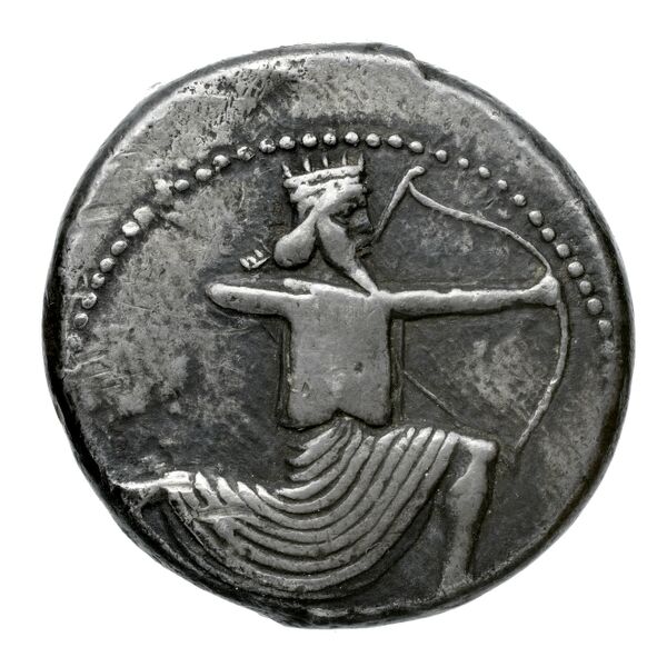Euagoras II of Salamis Salamis Babelon 1893 620-626, аверс, bnf-iris