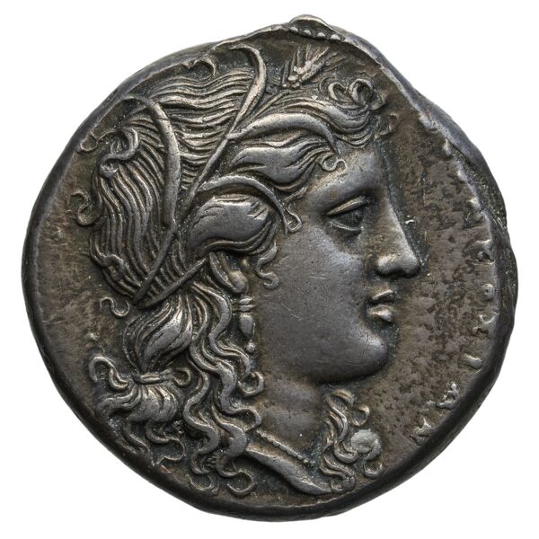 Agathocles of Syracuse Syracuse De Lisle 2021 S4, аверс, bnf-iris
