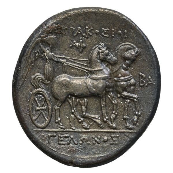 Gelon II of Syracuse Syracuse Caltabiano 1997 271-284, реверс, bnf-iris