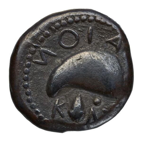 Cumae Historia Numorum Italy 528, реверс, bnf-iris