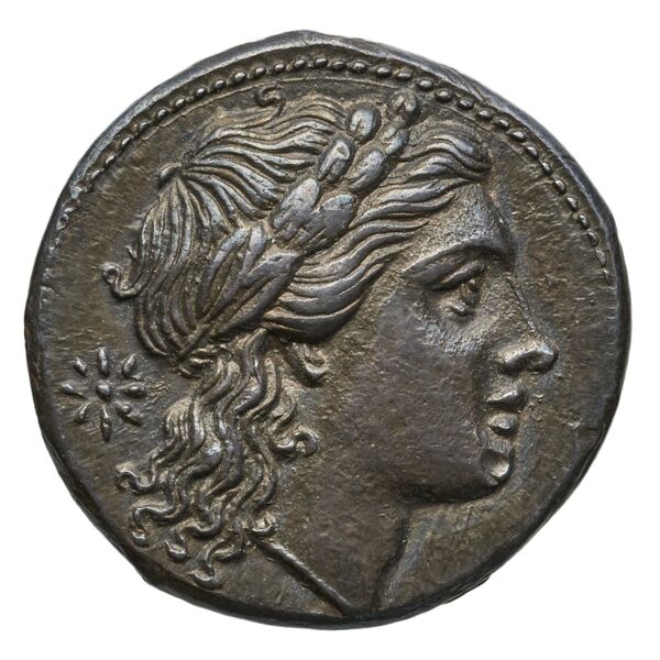 Tauromenium SNG ANS 1121-1123, аверс, bnf-iris