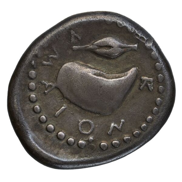 Cumae Historia Numorum Italy 532, реверс, bnf-iris