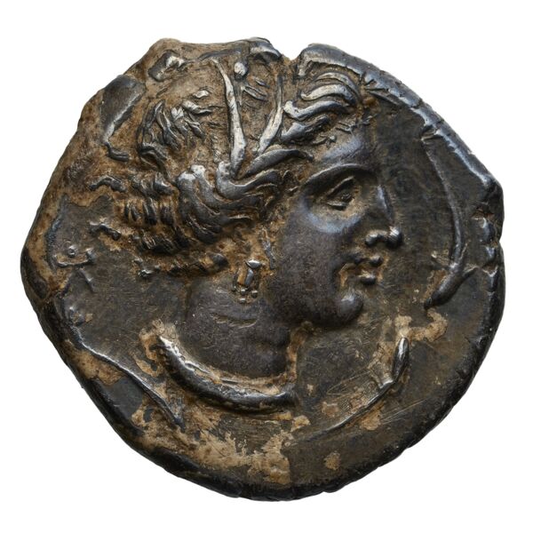 Carthaginian Empire Carthage Jenkins 1977 Carthage series 2, аверс, bnf-iris