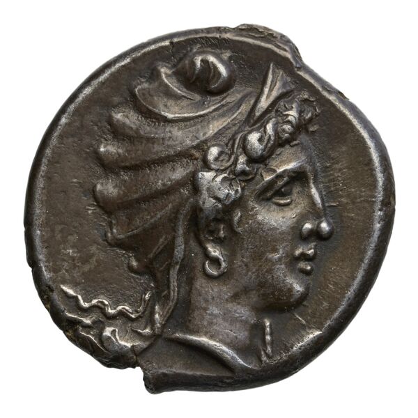 Carthaginian Empire Carthage Jenkins 1977 Carthage series 4, аверс, bnf-iris