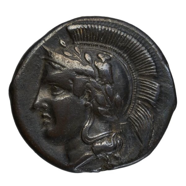 аверс Hyria Campania (Hyrietes, Hyrianoi) Historia Numorum Italy 539