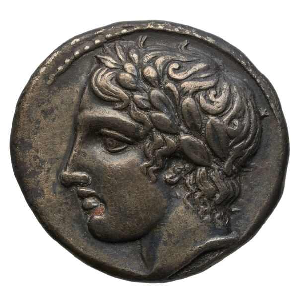 аверс Chalcidian League Olynthus Robinson /Clement 1938 Group A-M, tetradrachms and tetrobols