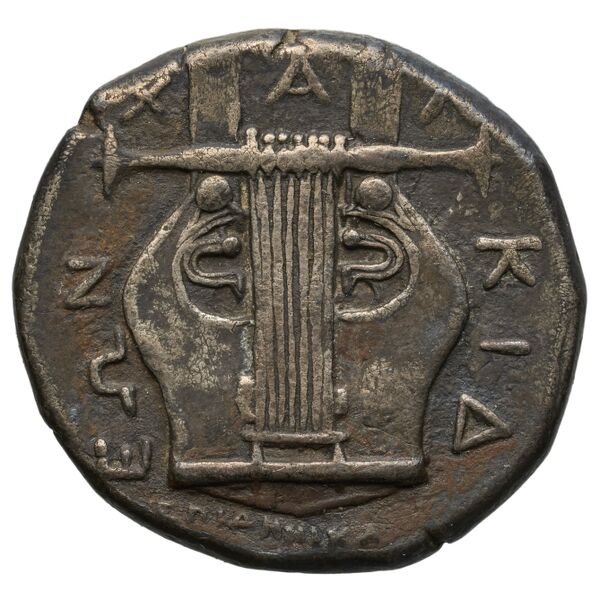 Chalcidian League Olynthus Robinson /Clement 1938 Group N-X, tetradrachms and tetrobols, реверс, bnf-iris