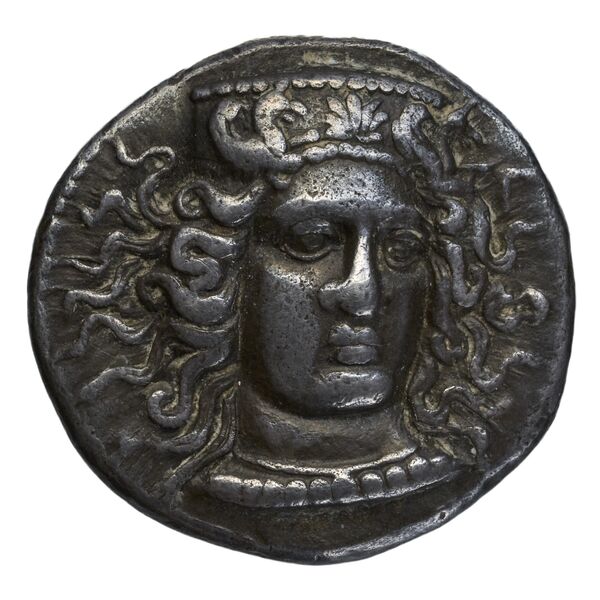 Hyria Campania (Hyrietes, Hyrianoi) Historia Numorum Italy 540, аверс, bnf-iris
