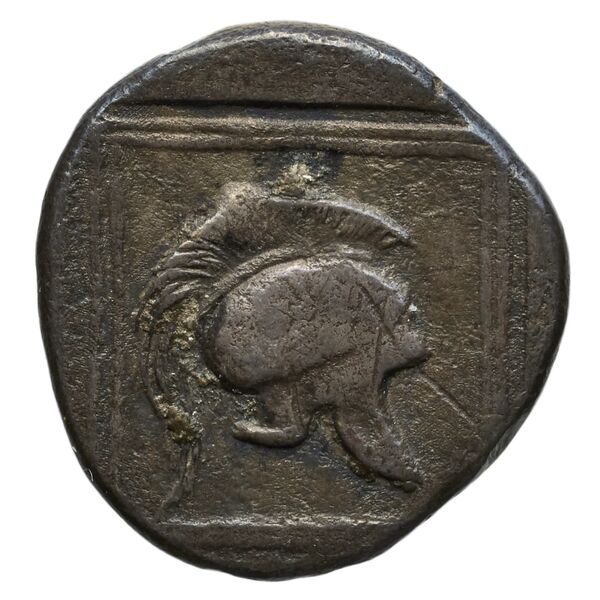 Perdiccas II of Macedon Aegae, Macedon Raymond 1953 Group IV light tetrobols, реверс, bnf-iris