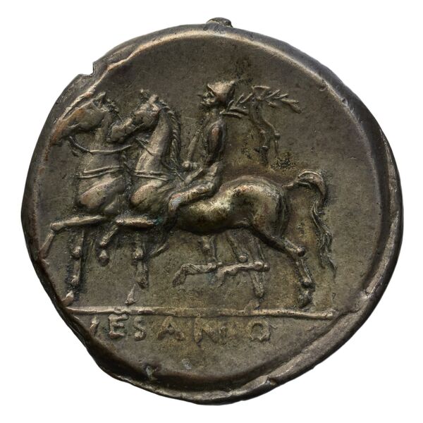 Suessa Aurunca Historia Numorum Italy 447, реверс, bnf-iris