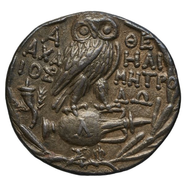 Achaios Athens Thompson 1961 411bis, 421-428, реверс, bnf-iris