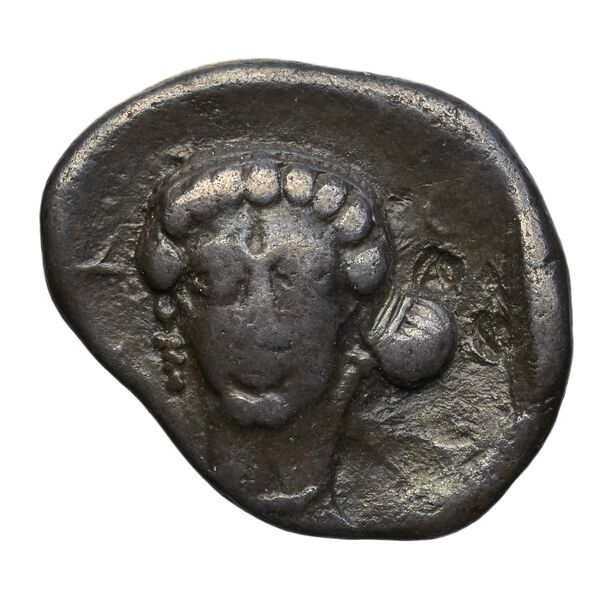 obverse Arcadian League  Tegea Williams 1965 Period III