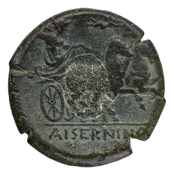 Aesernia Historia Numorum Italy 430, реверс, bnf-iris