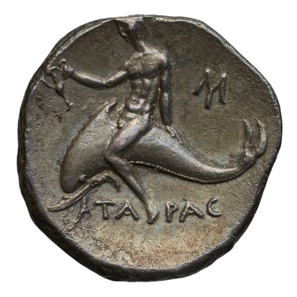 реверс Taras Historia Numorum Italy 1053-59
