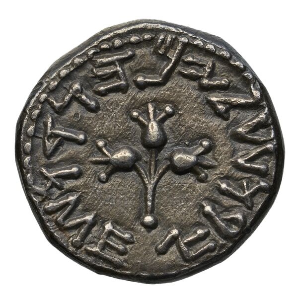 Simon Maccabaeus Judaea Hendin 2010 1358-9, аверс, bnf-iris