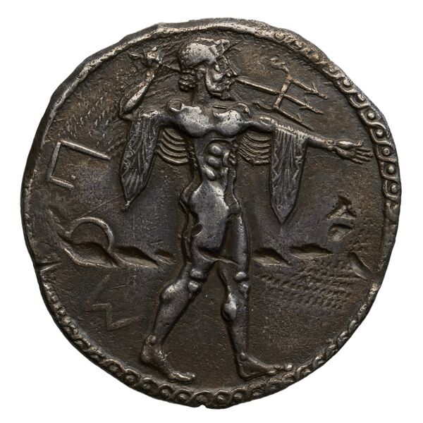 аверс Poseidonia Historia Numorum Italy 1107