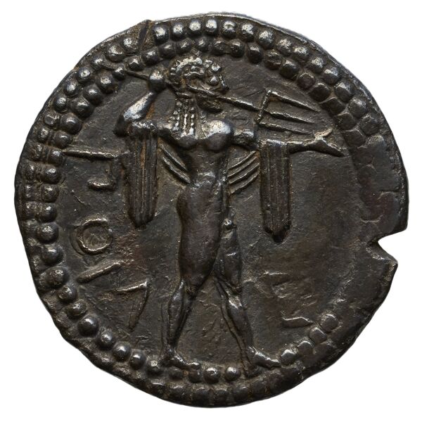 аверс Poseidonia Historia Numorum Italy 1108