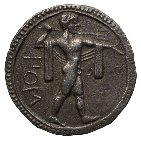 Poseidonia Historia Numorum Italy 1107, obverse, bnf-iris