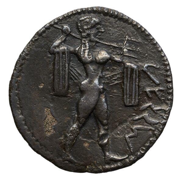 Poseidonia Historia Numorum Italy 1108, аверс, bnf-iris