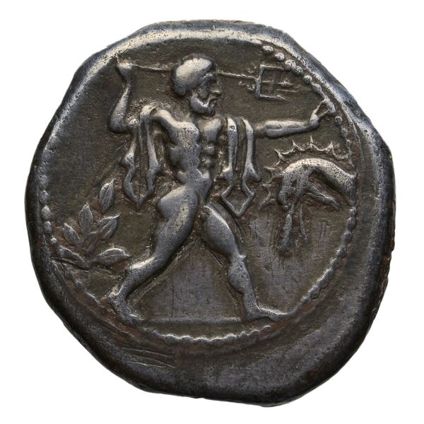Poseidonia Historia Numorum Italy 1129-39, аверс, bnf-iris