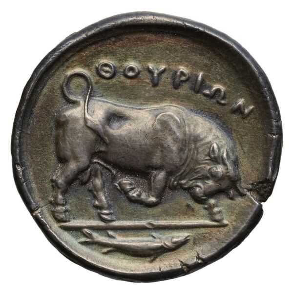 Thurium Historia Numorum Italy 1799-1802, реверс, bnf-iris